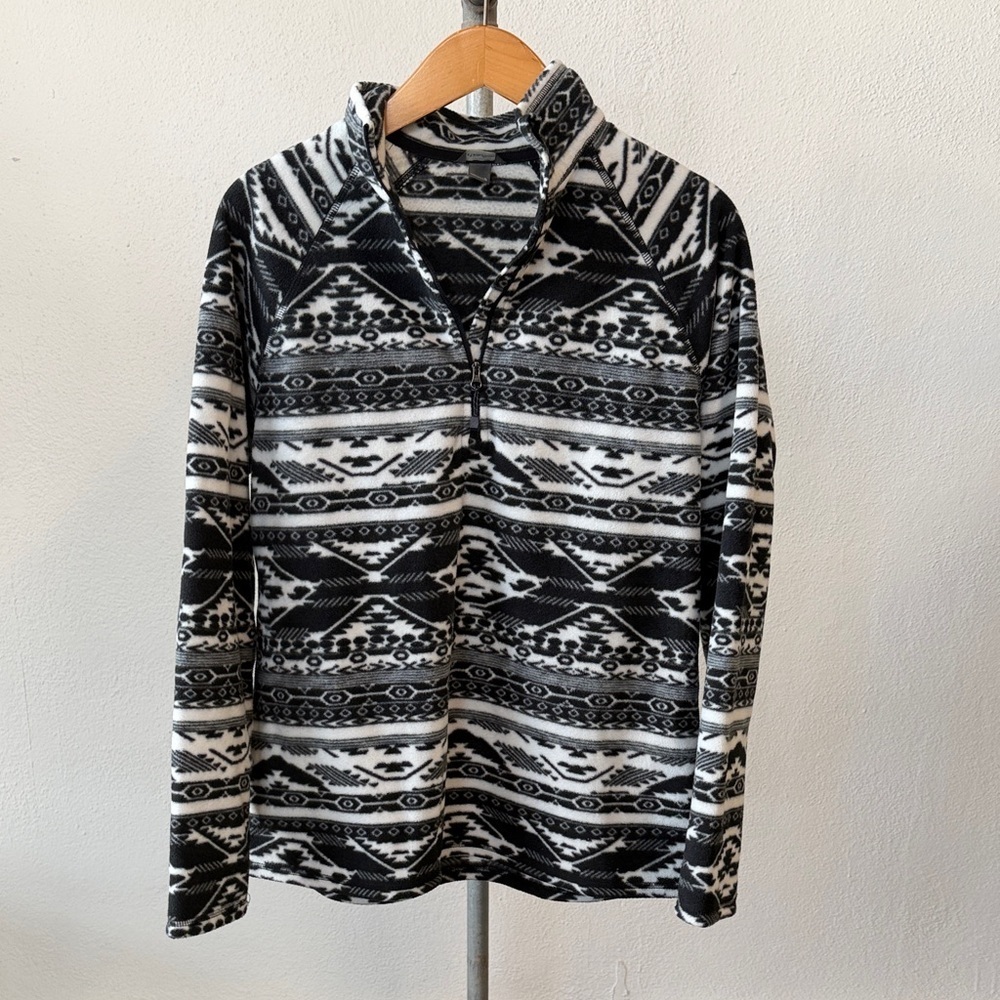 Eddie Bauer Western 1/4 Zip Pullover Womens Large